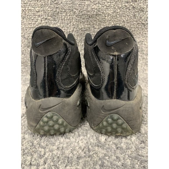 Nike Air Shoes Men’s Size 7.5 Zoom Barry Sanders Black On Black Turf - Picture 7 of 13